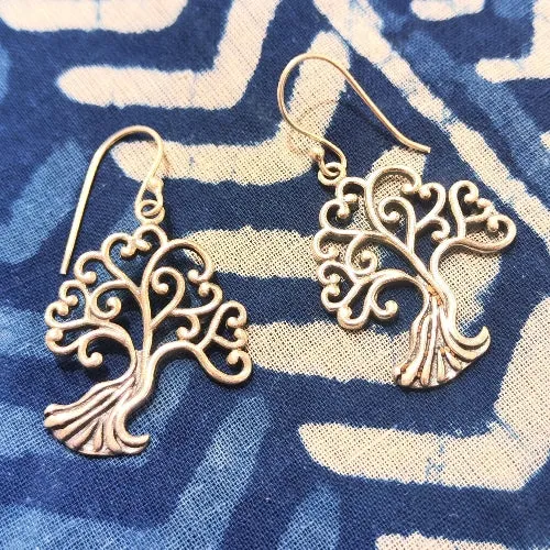 LIFE EARRINGS in 925 silver TREE OF LIFE
