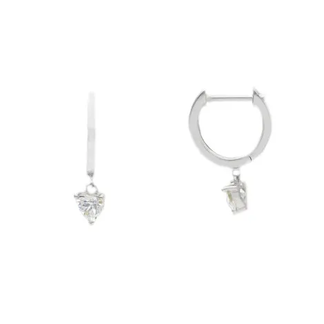 Orecchini Cerchietto Oro Bianco 9kt