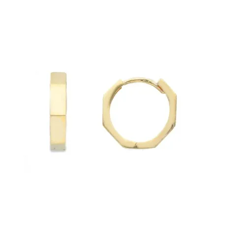 Orecchini Esagonali Oro Giallo 9kt