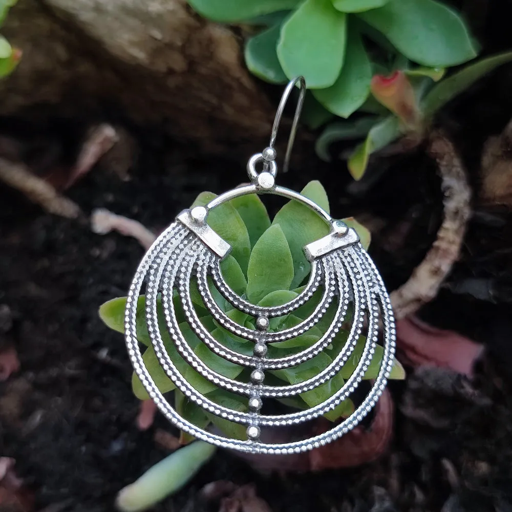 925 Silver Indian Ethnic EARRINGS - FAREED