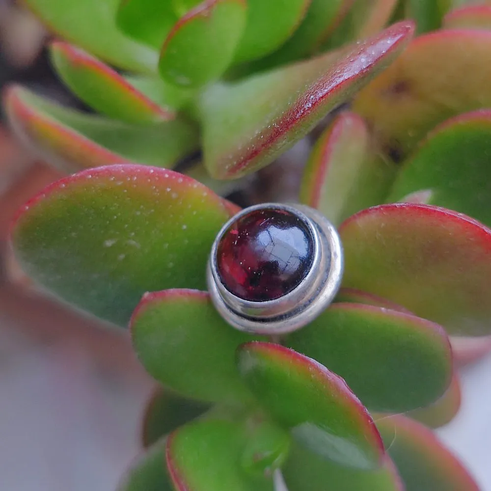 Ethnic EARRINGS with stone in 925 silver - BAKARUMA