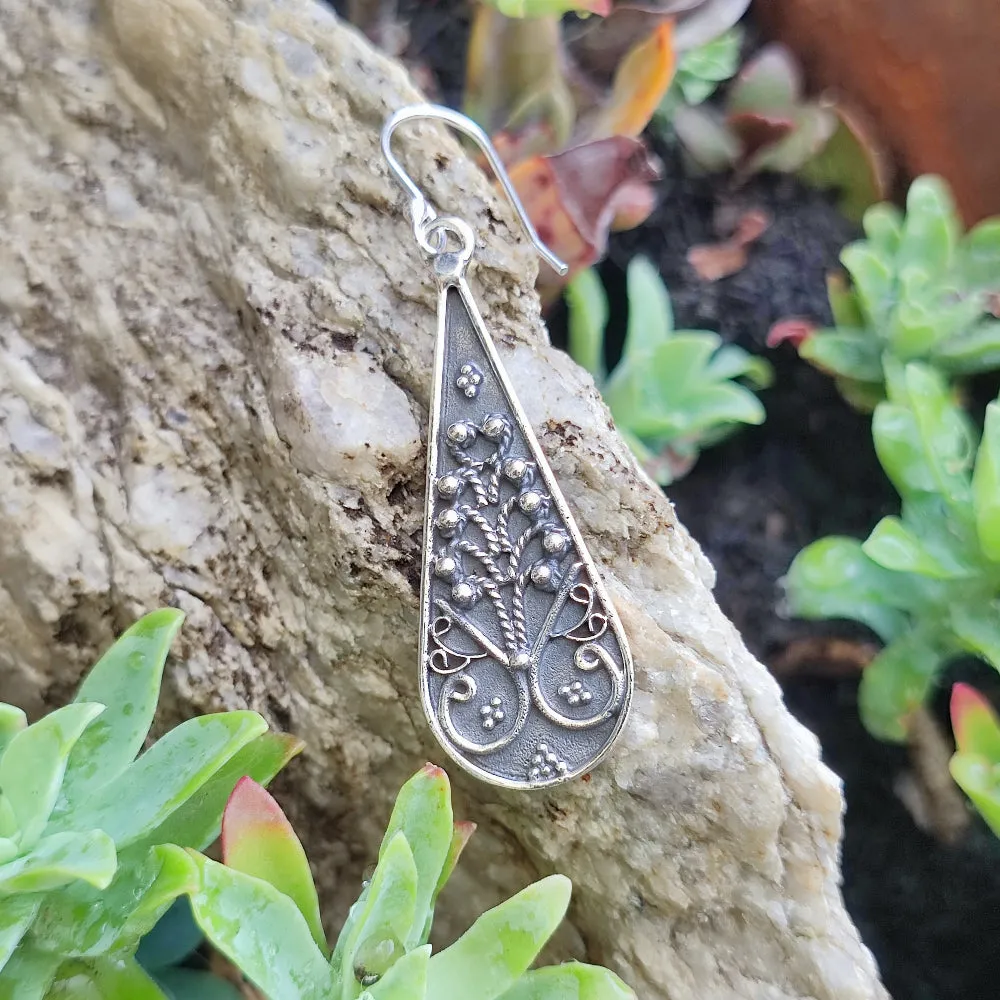 925 Silver Indian Ethnic EARRINGS - DHONAY