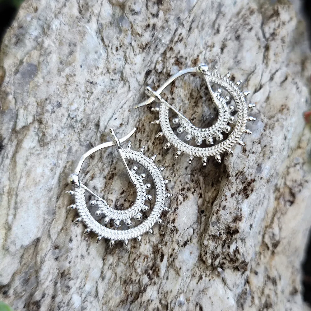 Ethnic EARRINGS in 925 silver - DADDY