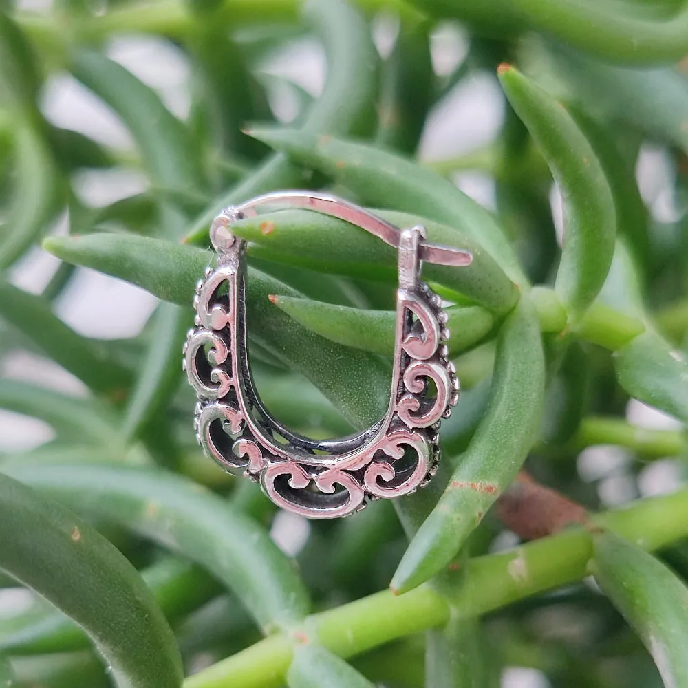 Ethnic 925 silver EARRINGS - PITIALA