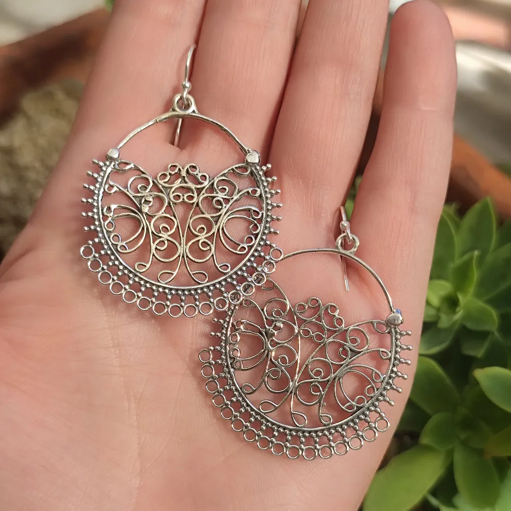 Ethnic EARRINGS in 925 silver - PONNERY