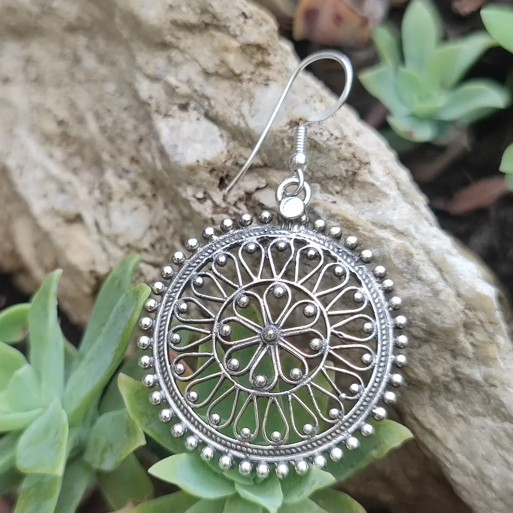 Ethnic 925 Silver EARRINGS - SANGEEV