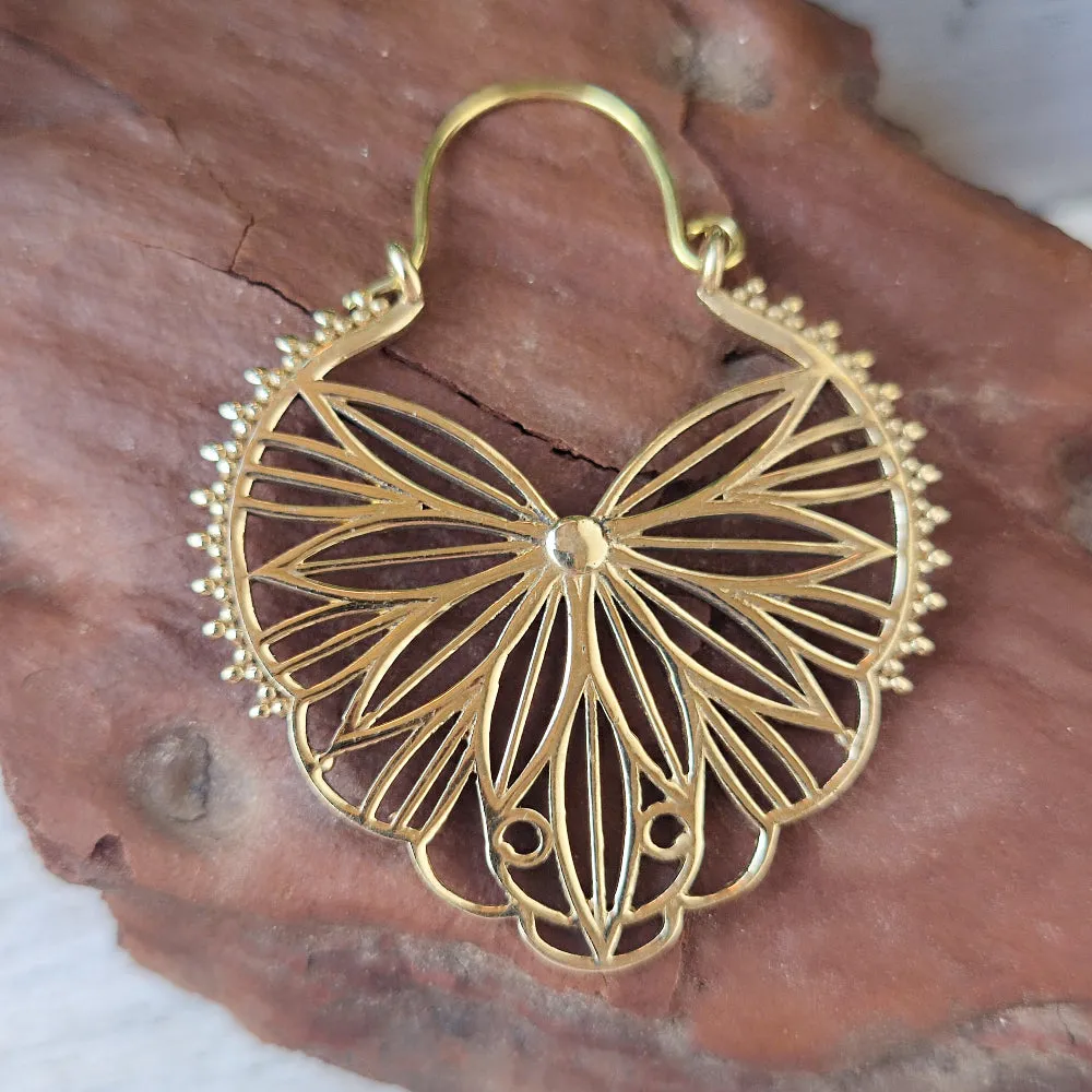 Indian Ethnic Brass Earrings - AJANI