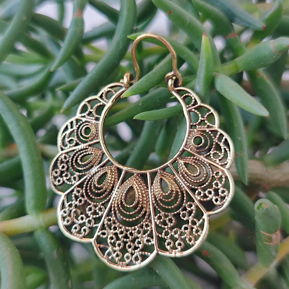 Indian Ethnic Brass Earrings - RAMSTAR