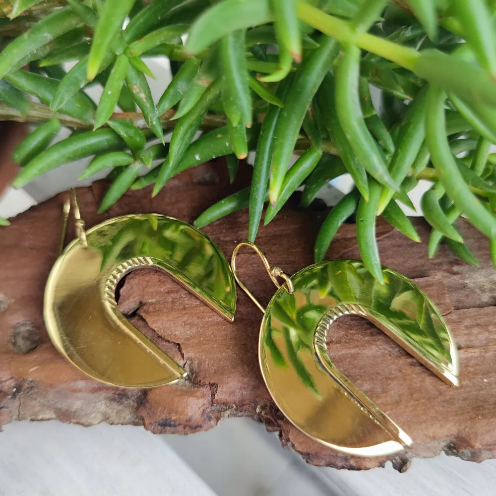 Ethnic Indian Brass Earrings - KHALWA