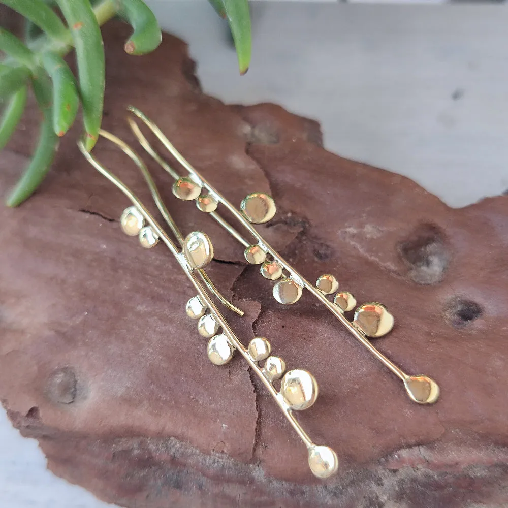 Indian Ethnic Brass Earrings - CHAUTHAN