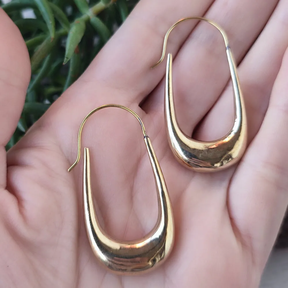 Ethnic Indian Brass Earrings - TEJRAWA