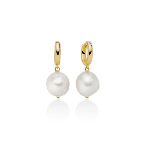 Orecchini Miluna Argento Dorato e Perla PER2741G