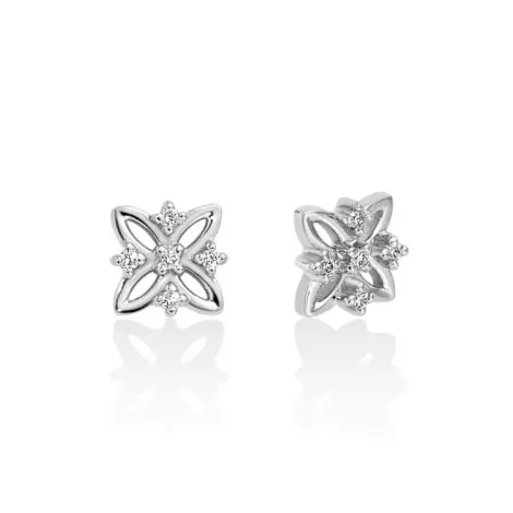 Orecchini Miluna Oro Bianco 9kt e Diamanti ERD2805X