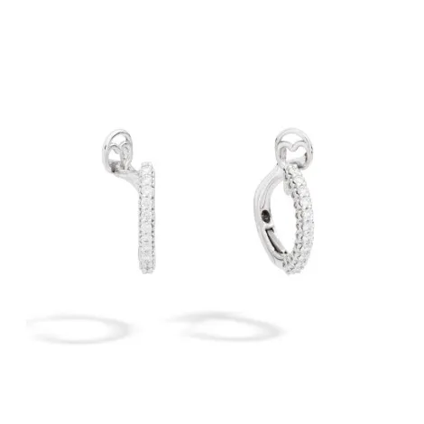 Orecchini Recarlo Anniversary Cerchio Oro Bianco Diamanti E01CL004