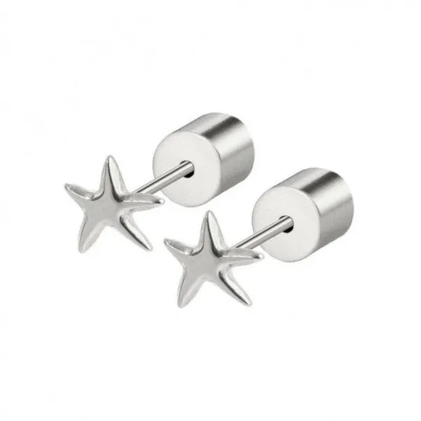 ORECCHINI STELLA MARINA ACCIAIO