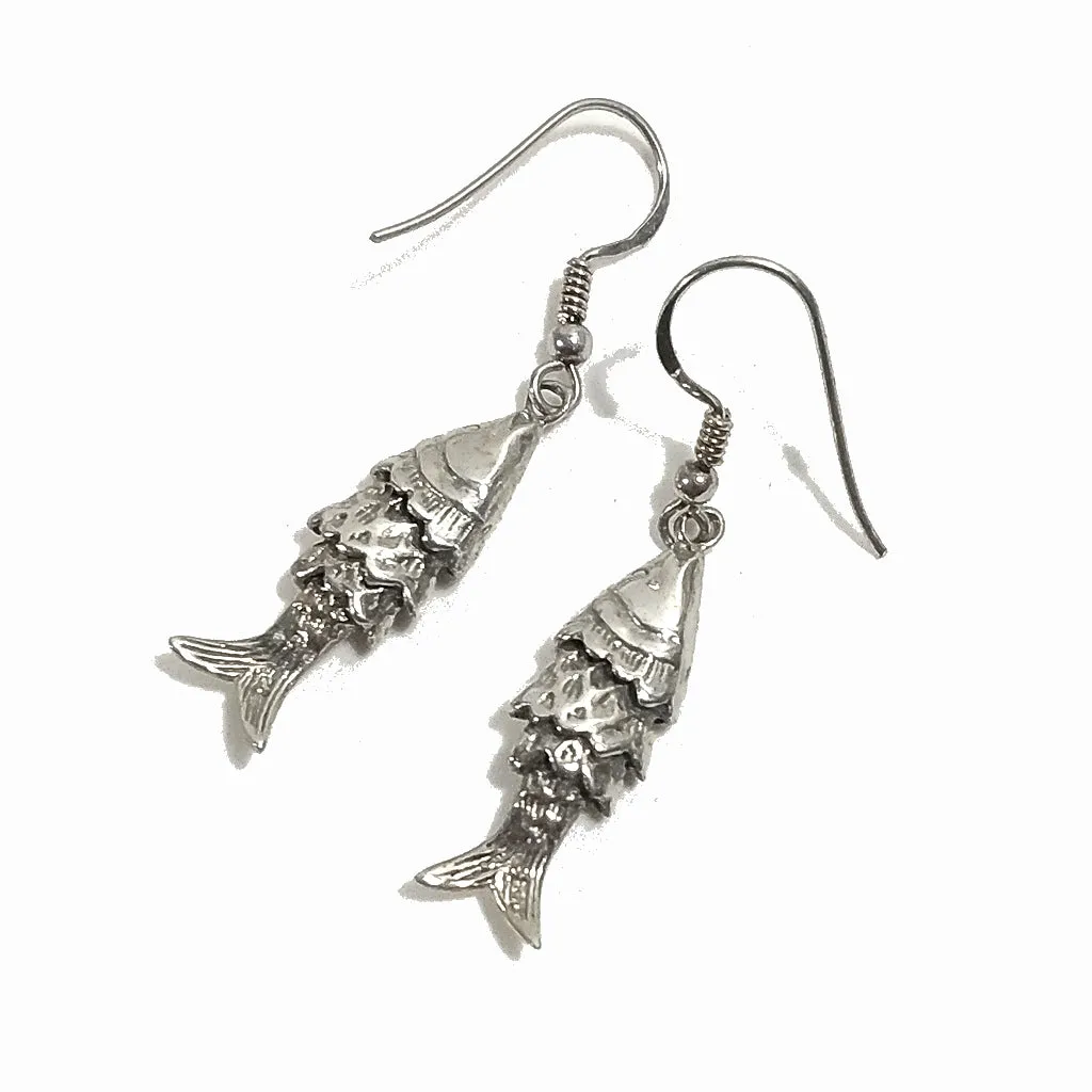 Orecchini in Argento 925 “Pesce Tibetano”
