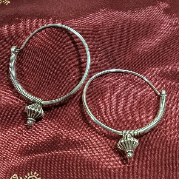 ORECCHINI a cerchio RAYI argento - Campanelle | CERCHIO