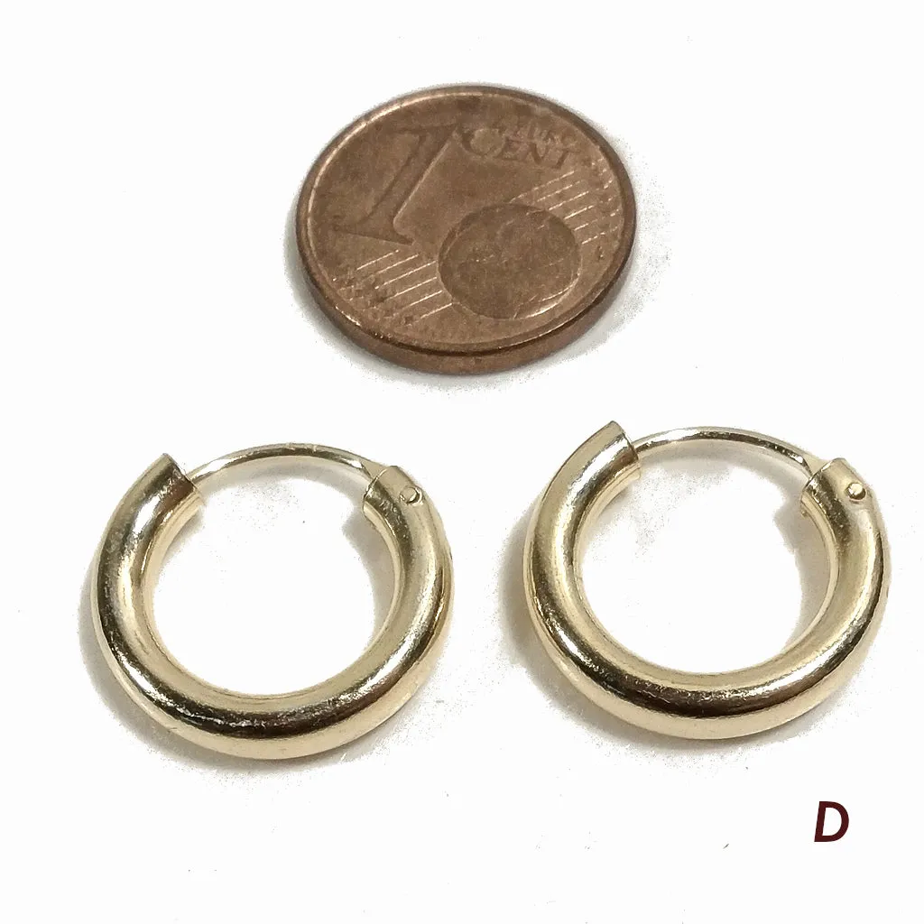 ORECCHINI CERCHIO in Argento 925 dorato
