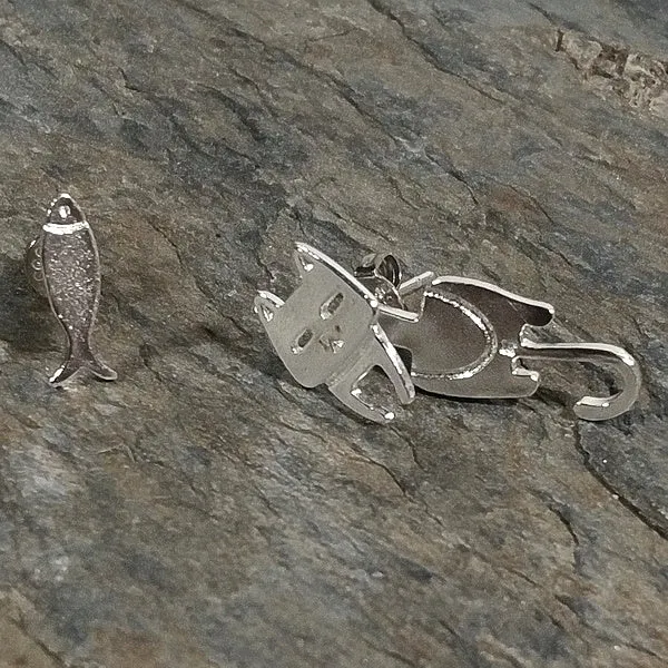 ORECCHINI - FRITZ THE CAT da lobo in ARGENTO  artigianali | Campanelle in argento