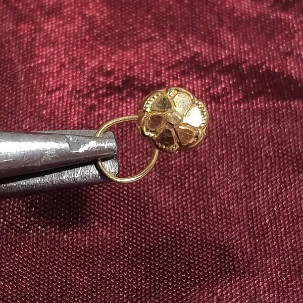 ORECCHINI da naso indiani oro AABHI