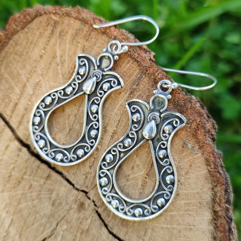 Orecchini etnici in argento 925 - AROHI