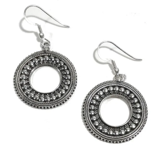 ORECCHINI a etnici IDRIS argento - Orecchini puntinati | ETNICO