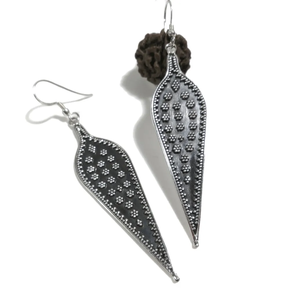 ORECCHINI a etnici UJALA argento - Orecchini puntinati