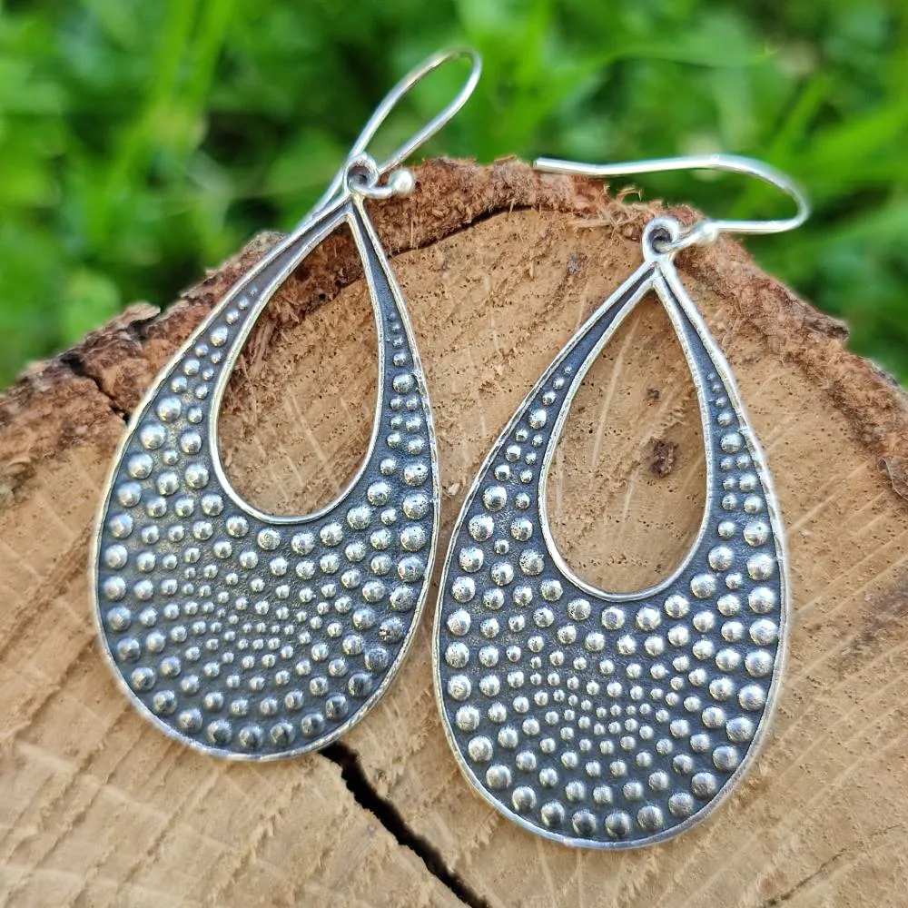 ORECCHINI etnici BALAKRISHNA in argento 925 | ORECCHINI argento