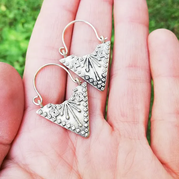 ORECCHINI etnici CHARU in ottone