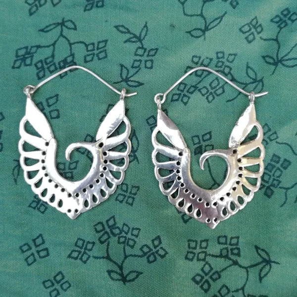 ORECCHINI etnici JAYA in ottone