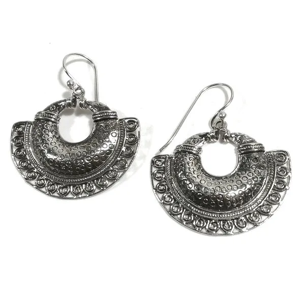 ORECCHINI etnici DAKSH argento - Orecchini floreali | ETNICO