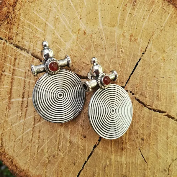 ORECCHINI MALTI in argento 925 con pietra