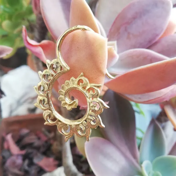 Orecchini indiani etnici in ottone - JIGNA