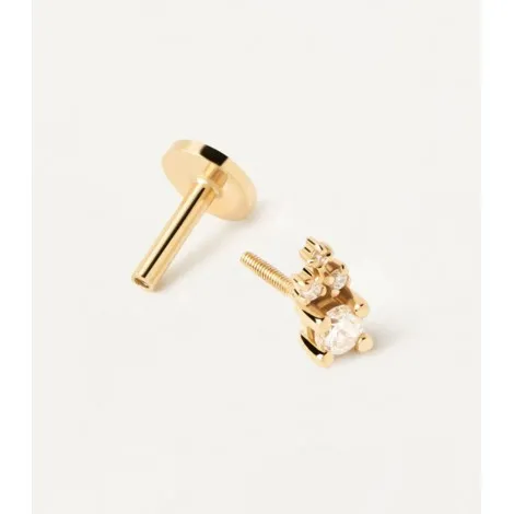 Orecchino Singolo PDPAOLA Chelsea Oro Giallo 18kt Diamanti Bianchi PG05-033-U