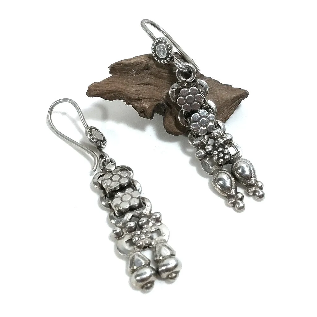 ORECCHINI etnici in argento 925 pendente | Rajasthani