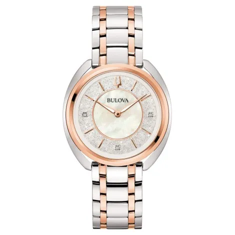 Orologio Bulova Duality Lady Diamonds 98P219 Acciaio Bicolor