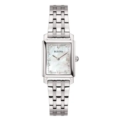 Orologio Bulova Sutton Tank 96P244 Madreperla Bianco