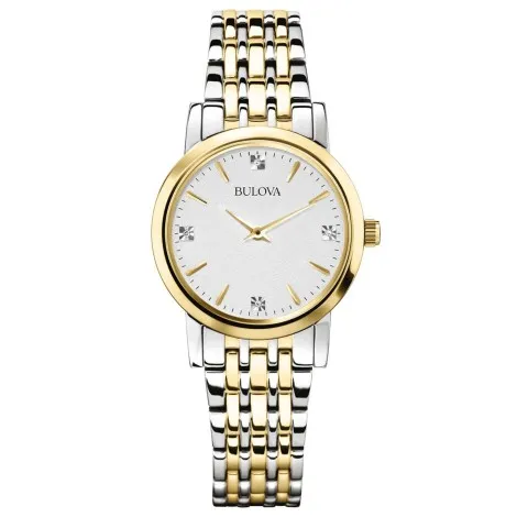Orologio Solo Tempo Bulova Classic Diamonds Lady Acciaio 98P115