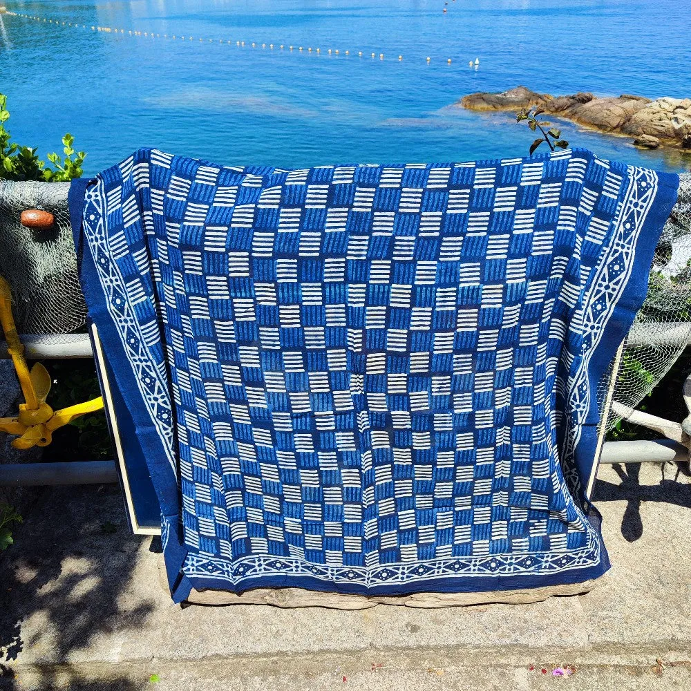 Pareo - Ethnic Sarong in 100% handcrafted cotton - BURDAN