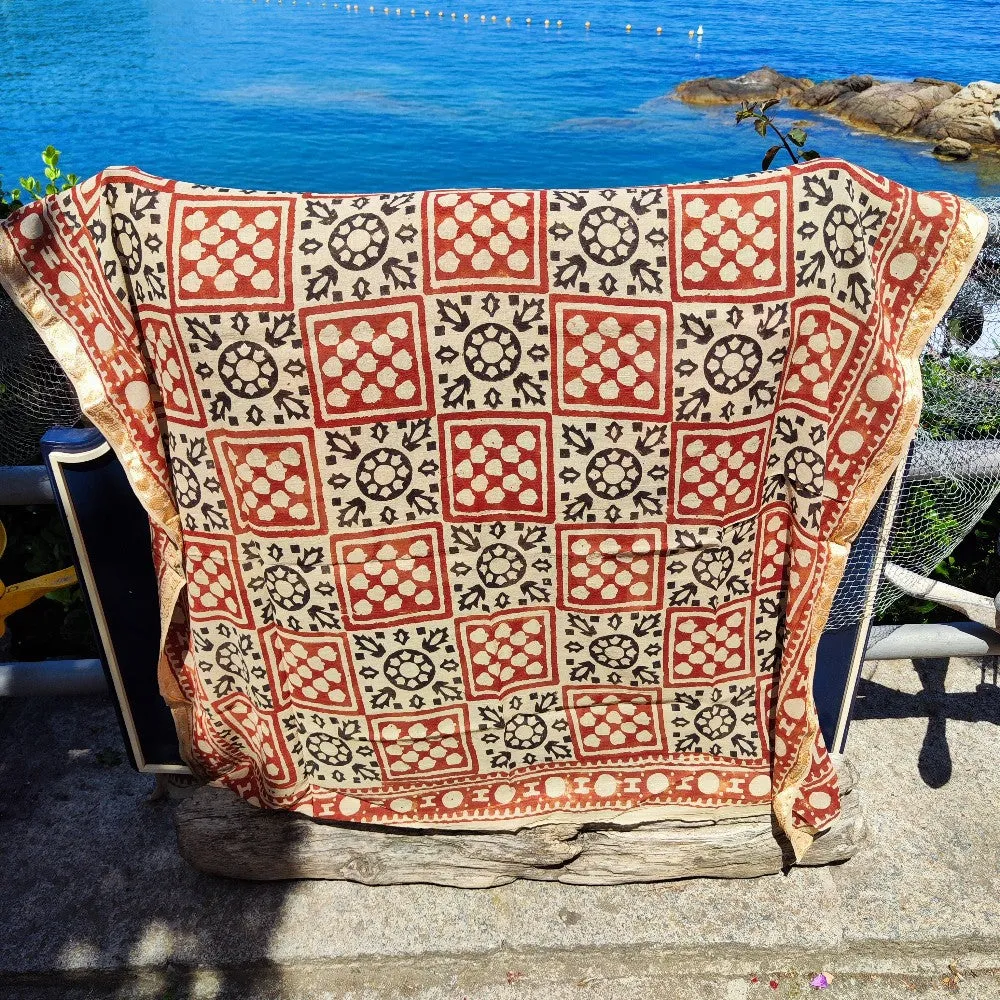 Pareo - Handcrafted cotton scarf - Beach towel - NAMUK