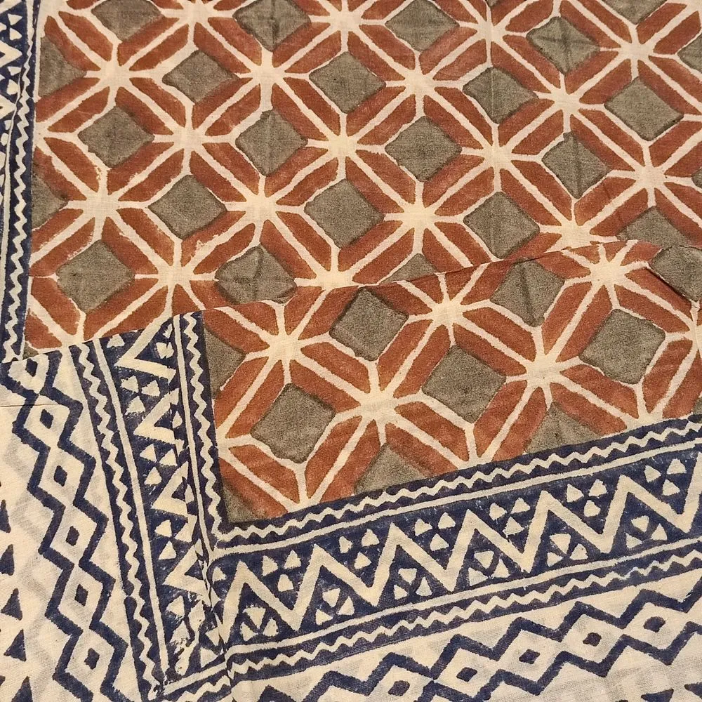 Cotton SCARF - Indian handmade pareo - FEROZ