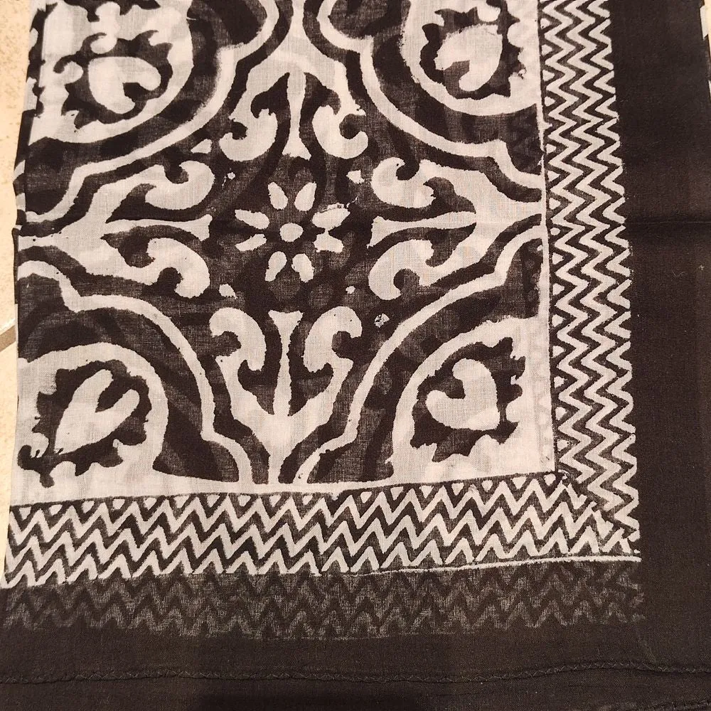 Cotton SCARF - Indian handmade pareo - VIMAL