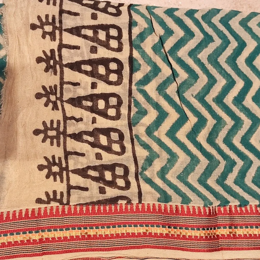 Cotton SCARF - Indian handmade pareo - FARHAN