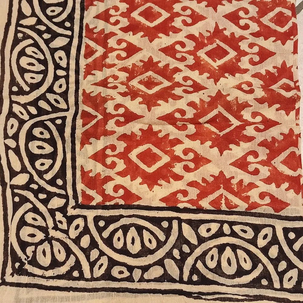 Cotton SCARF - Indian handmade pareo - ARROW