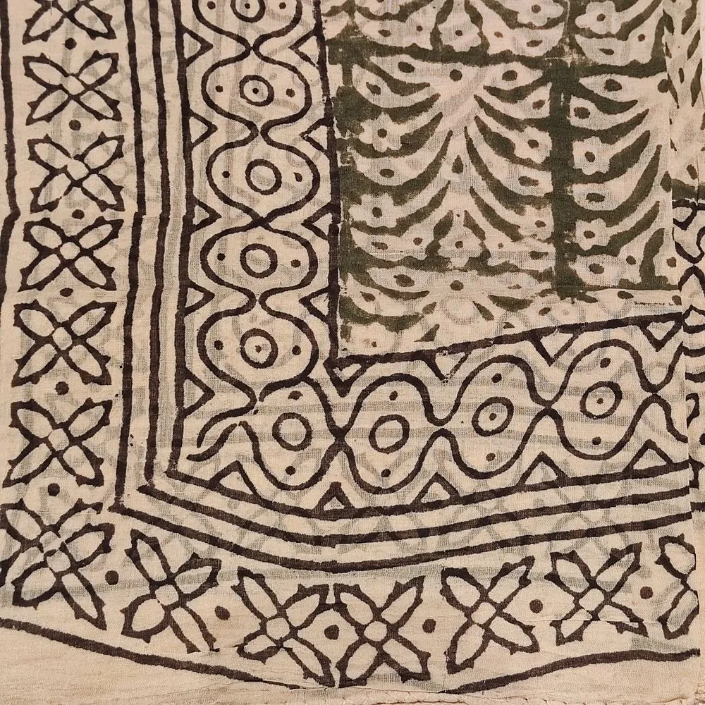 Cotton SCARF - Indian handmade pareo - USHA