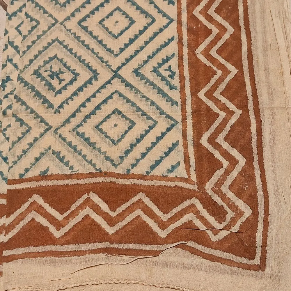 Cotton SCARF - Indian handmade pareo - INDIRA