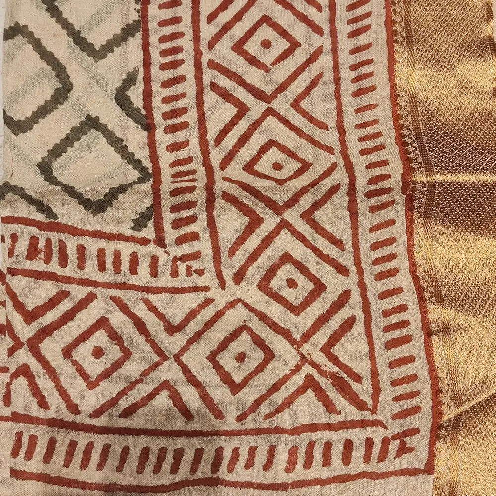 Cotton SCARF - Indian handmade pareo - LAKSHIA