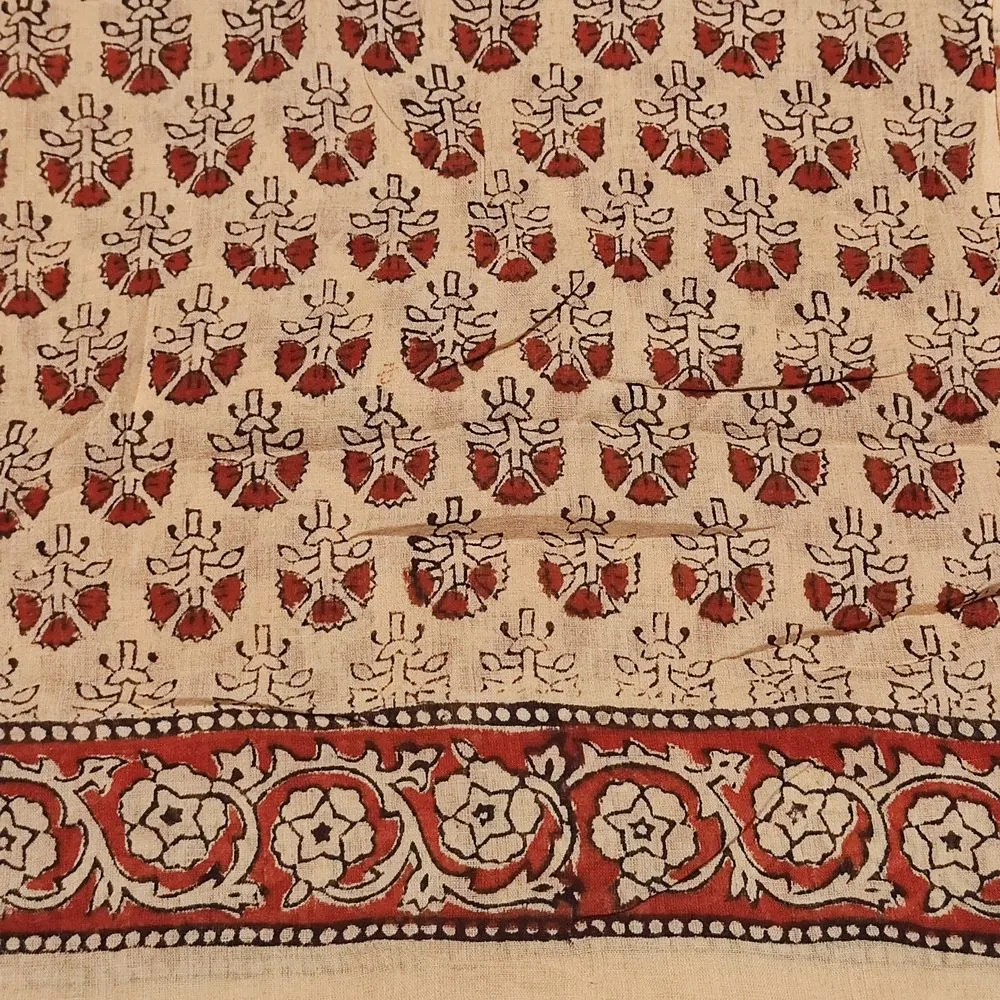 Cotton SCARF - Indian handmade pareo - HINA