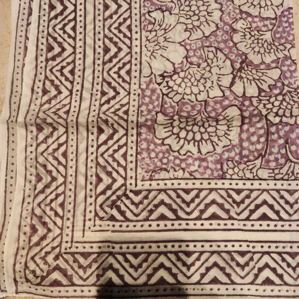 Cotton SCARF - Indian handmade pareo - TARA