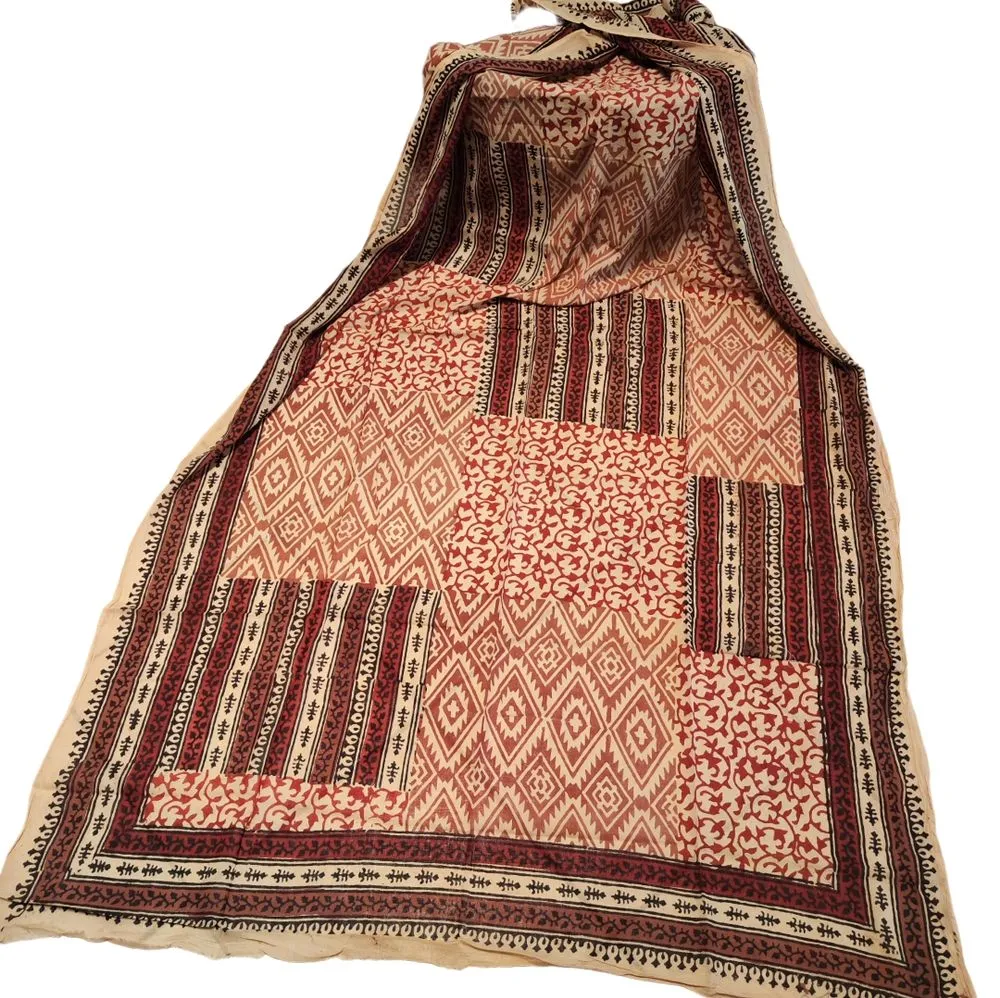 Cotton SCARF - Indian handmade pareo - NAMID